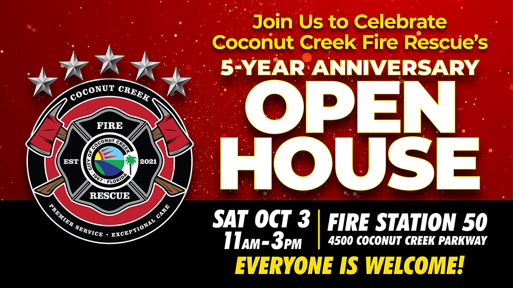 Coconut Creek Fire Resctu 5-Year Anniversary