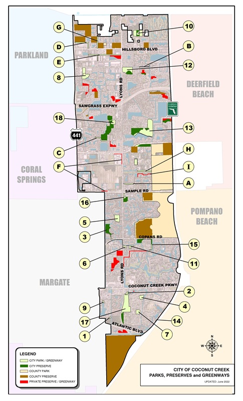 Parks and Greenways Map Parks and Greenways Map